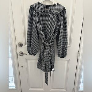 NWT Miss Selfridge Gingham Mini Dress Size 10